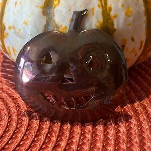 Vintage Zirkus solid copper Jack O Lantern Pin Brooche